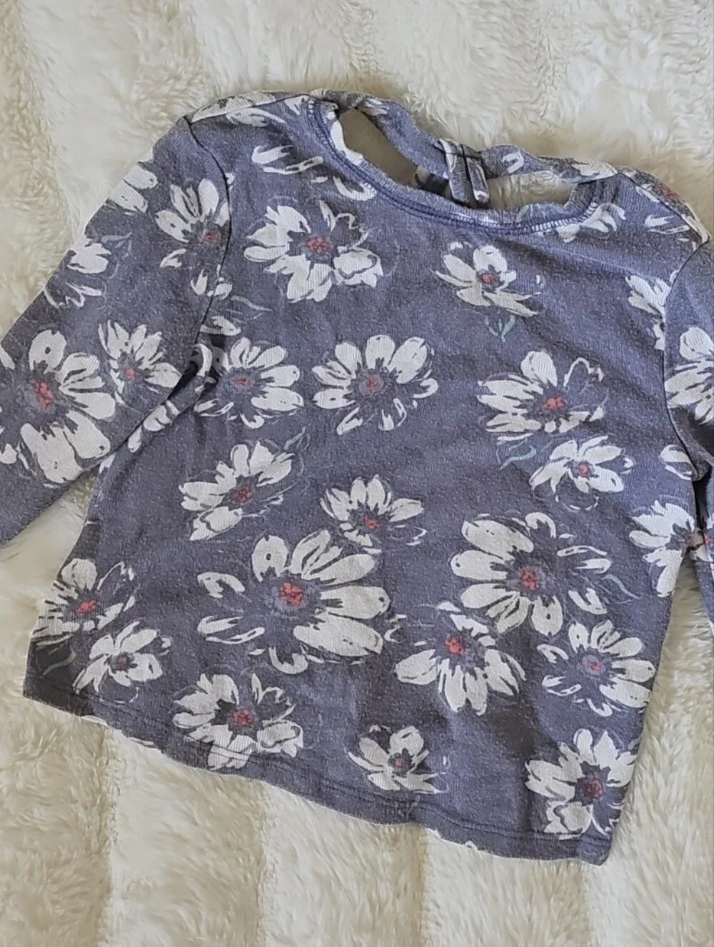 OshKosh B'gosh Purple Floral Long-Sleeve Top